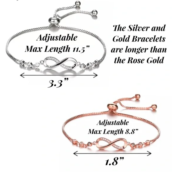 Glam Crystal Infinity Bracelet - Picture 16 of 16